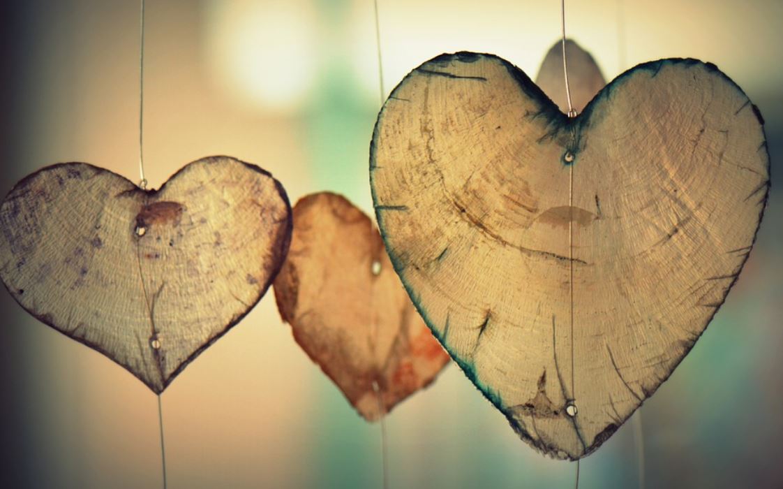 dřevěné srdce