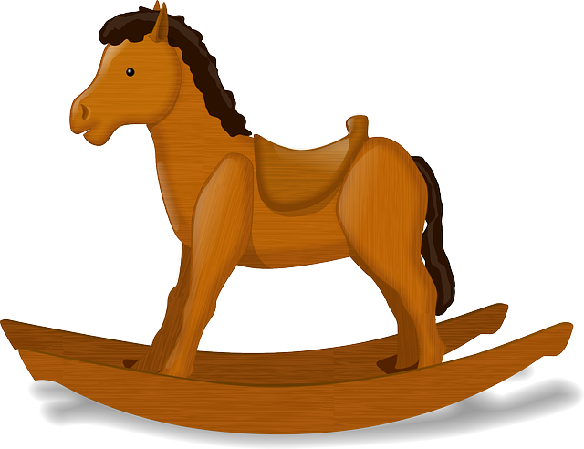 dřevěný houpací koník